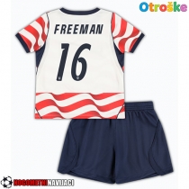 Otroške Nogometnih dresov Združene države Alex Freeman #16 Domači SP 2026 Kratki rokavi (+ hlače)